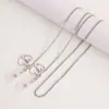 Cadena Versátil de Moda Simple Europea y Americana Cadena para Colgar Gafas Personalizada Cadena para Colgar Mascarilla Cadena de Aleación Cadena Antideslizante para Colgar Gafas de Sol Venta al por Mayor