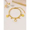 Pulseira de Aço Titânio com 26 Letras Estilo Rainha Europeu e Americano, Quente e Vendida Transfronteiriça na Amazon, Fashionável e Versátil com Toque de Luxo, Atacado