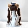 Peluca Lolita de Pelo Largo con Doble Cola de Caballo para Mujer, Popular en Redes Sociales, con Ondas Grandes, Cabello Largo y Rizado, Estilo Chica Dulce, Peluca Completa para Cabeza Estilo JK Japonés