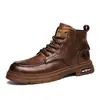 Botas de Trabajo Juveniles con Suela Gruesa para Aumentar la Altura, Estilo Coreano Versátil, Botas Martin de Moda para Hombre, Novedad Popular Primavera 2026