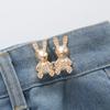 Nueva Hebilla de Conejito, Sin Clavos, Extraíble, Botón de Jeans sin Costuras, Herramienta para Cambiar la Cintura a Pequeña