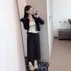Falda de Verano Negra con Lunares para Mujer Tallas Grandes, de Cintura Alta, Favorecedora para Figuras Curvilíneas, Cubre Cadera, de Gasa, de Longitud Media