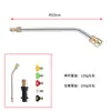 Accesorios para Hidrolavadora Personalizados Cabezal de Pistola de Agua para Lavado de Autos Varilla Curva Extendida Acero Inoxidable Varilla Curva de Conexión Rápida 1/4