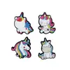 Nuevos Encantos de Zapatos de Unicornio de Dibujos Animados Hebillas de Zapatos Encantos de Zapatos de Goma Suave PVC Hebillas Decorativas para Zapatos con Agujeros