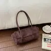 Bolso de hombro casual simple transfronterizo de gran capacidad 2026 nuevo estilo elegante de cuero esmerilado para mujer, bolso tote versátil para el trabajo