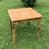 Mesas y Sillas de Bambú de Casa de Té Antigua de Chengdu para Preparar Té Alrededor de la Estufa, Juego de Mesa y Sillas de Bambú para Patio Exterior, Mesas y Sillas de Bambú para Restaurante de Hot Pot
