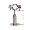 Braçadeira de Tubo Ajustável de Aço Inoxidável 304 com Suporte Telescópico de Tubo para Chassi Código do Tubo Braçadeira de Tubo Braçadeira de Tubo Suporte de Tubo Braçadeira