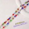 Cen Vende Cuentas en Hilos, Accesorios para Manualidades con Cuentas Pequeñas de Flores Frescas, Cuentas de Vidrio de 4-10 mm