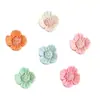 Mini accesorio para el cabello de flor de campanilla brillante, liga para el cabello, pinza para el cabello, material DIY hecho a mano, accesorio de resina, parche, imán para refrigerador