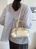 Bolsa de Mão de Concha de Alto Padrão para Mulheres, Nova Moda Primavera/Verão 2026 Elegante Tendência Simples Bolsa de Ombro Transversal