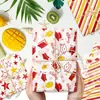 Wx-Vermelho Temporada de Formatura Sydney Papel 17g Doce para Presente Papel de Embrulho à Prova de Umidade Estrela Listras Papel de Cópia Decorativo