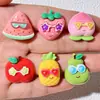 Gafas de sol geniales de dibujos animados, accesorios de frutas, funda de teléfono de crema DIY, pinzas para el pelo hechas a mano, accesorios para la cabeza, vaso de agua, llavero, funda de teléfono