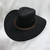 Sombrero vaquero occidental de lino, de gamuza, para primavera y verano, para hombre y mujer, para actividades al aire libre, montañismo, con ala grande, estilo jazz, para el sol y caballero.