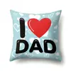 ¡Funda de almohada de poliéster creativa para el Día del Padre con impresión digital!