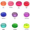 Venda Direta da Fábrica Pedras Preciosas Coloridas em Formato de Ovo Vidro de Cristal K9 Artificial com Fundo Estampado Imitação de Pedras Preciosas Naturais