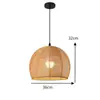 Lámpara colgante de bola de fieltro color crema con hilo de algodón estilo francés para sala de estar, comedor, dormitorio principal, estudio, luminaria de estilo bohemio