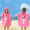 El fabricante personaliza toallas de baño para niños, ponchos, batas con capucha, estampado digital de dibujos animados, toallas de baño ponibles, personalizables con tu propio diseño