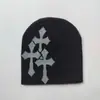 Gorro jacquard unisex para hombre y mujer, gorro hip-hop popular europeo y americano, gorro de lana para deportes al aire libre, gorro de punto callejero de moda
