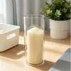Portavelas de cristal a prueba de viento, taza de vela creativa estilo europeo, accesorio de ambiente romántico para cumpleaños y bodas, portavelas para decoración del hogar