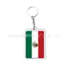 Colgante de mascota temático de la Copa del Mundo para fans de EE. UU.-Canadá-México 2026 llavero de acrílico de recuerdo de dibujos animados transfronterizo