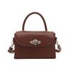Bolso Bandolera de Hombro Único Texturizado Simple de Nicho para Mujer Primavera Versátil a la Moda Retro Casual Bolso Cuadrado Pequeño
