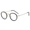 Linde Mesmo Estilo 5805 Armação Oval de Titânio Puro Armação de Óculos de Moda Feminina Acetato Óculos Retrô para Uso Diário de Negócios para Homens