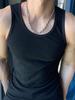 Colete de Treino Fitness Masculino Slim de Verão, Absorvente de Suor, Apertado, Elástico, Sem Mangas, para Esportes, Corrida