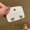 Brincos de Árvore de Natal em Zircônia Rosa Doce Novos para Outono e Inverno de 2024, Elegantes e Luxuosos, Brincos e Acessórios de Orelha Versáteis para o Natal