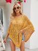 Ropa de Mujer Transfronteriza Primavera 2024 Chal de Punto con Corte Holgado Blusa de Punto con Mangas y Prendas de Punto Finas