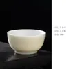 Dehua Porcelana Blanca Sancai Tazón con Tapa Taza de Té Tetera Individual Cerámica Pared Delgada Tazón de Té Kung Fu No Caliente Mano Grasa Jade