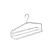 Perchero triangular plegable y retráctil para uso doméstico, adecuado para colgar ropa, secar la colada, y también se puede usar para colgar toallas, toallas de baño, sábanas y fundas de edredón. Es a prueba de viento y antideslizante