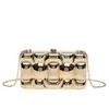 Bolso de mano clutch de noche transfronterizo, bolso acrílico, nuevo para mujer, moda europea y americana, cadena de un solo hombro, bandolera, tendencia de bolso caja