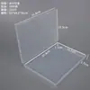 B03 Caixa Plástica Transparente Retangular para Armazenamento e Organização de Peças de Joia Caixa para Armazenamento de Cartões de Ferramenta Caixa para Exibição de Amostras