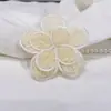 Patch Bordado de Flor de Pelúcia Tridimensional em Tela Acessórios de Bordado para Toalha Decoração de Boneca Enfeites de Flor