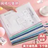 Bolsa para Archivos A4 Bolsa Transparente para Documentos Bolsa para Exámenes Estudiantiles Bolsa de Almacenamiento para Archivos Bolsa con Cierre de Malla Bolsa para Documentos de Oficina