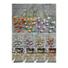 Novas Bolas de Crisântemo Artificiais para Casamento, Dentes-de-leão de 9 Cabeças, Crisântemos Ping Pong, Decorações de Arco para Corredor de Casamento, Flores Artificiais Atacado
