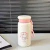 Copo térmico de desenho animado do gato KT, caneca de café estilosa para meninas, portátil e conveniente para estudantes, perfeito para carregar no bolso, adequado para esportes e uso no carro