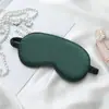 Antifaz de seda artificial de doble cara transfronterizo para dormir, bloqueador de luz, transpirable, protector de ojos para viaje, antifaz con logo impreso personalizado, regalo