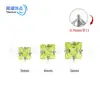 Aretes de Titanio F136 con Circonita Cúbica 5A Engastada en Garras, Tornillos para Hélice Auricular, Accesorios de Joyería para Piercings de Aleación de Titanio G23