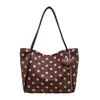 Bolso Tote de Diseño de Lunares de Nicho 2026 Otoño Nuevo Estilo Coreano Estilo Perezoso Gran Capacidad Un solo Hombro de Mano Bolso para Viajar al Trabajo