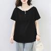 Foto real verano nuevo diseño sentido moda reductor de edad top con capucha camisa camiseta