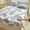 Algodón hipoalergénico, algodón con aloe vera, tejido cepillado, diseño estampado, sábana individual, colcha, funda antipolvo, protector de colchón, adecuado para dormitorios estudiantiles
