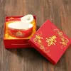 Tazón de Longevidad de 4.5 pulgadas Grabado al por Mayor Hueso de China Remachado Año 8090 Caja de Regalo de Agradecimiento Cumpleaños Centenario Banquete de Longevidad Regalo de Agradecimiento