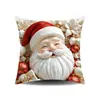 Funda de Almohada Cuadrada con Diseño de Reno y Escena de Nieve Invernal para Sala de Estar, Mesa de Café, Decoración del Hogar, Ambiente Festivo, Funda Extraíble