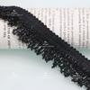 NOVA saia de suéter com borlas de algodão preto e branco Xiangfeng, decoração para casa, roupas faça você mesmo, acessórios de renda