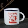 Venta al por mayor directa de fábrica taza de cerámica especial clásica nostálgica creativa imitación esmalte tamaño pequeño taza de vino venta al por mayor