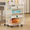 Estante Móvel para Estudante Sala de Aula Prateleira de Armazenamento Multicamadas Lateral da Mesa de Chão Pequena Estante de Livros Rack de Armazenamento de Livros Didáticos da Mesa