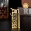 Encendedor Recargable Tangcao Llama Azul Directa Arena Floral de Lujo Modelo Nuevo Retro Regalo para Novio Estilo Celebridad de Internet Sensación de Alta Gama