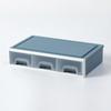 Caja de Almacenamiento de Plástico Apilable Estilo Japonés Cajón Transparente de Una Capa Gabinete de Almacenamiento Artículos de Escritorio Caja de Almacenamiento de Cosméticos