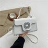 Bolso de Moda 2024 Nuevo Casual para Viajes Cotidianos Estilo Occidental Simple para Mujer Bolso de Hombro Cruzado Texturizado con Diamantes Brillantes